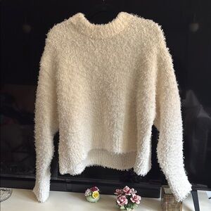 H&M Soft Textured Cream Sweater